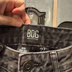 Urban Outfitters BDG Black Washed Mom High-Rise Jeans